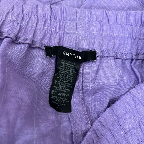SMYTHE Purple Linen Boxer Shorts. Size large. NWOT! - Picture 5 of 5